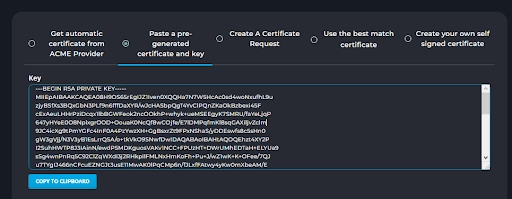 وارد کردن Private Key